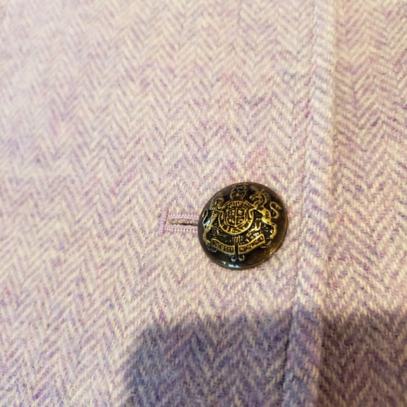 Talbots purple herringbone wool blend blazer jacket size 12 - Picture 10 of 13